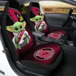 Arizona Cardinals Car Seat Cover – Baby Yoda Black and Pink