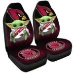Arizona Cardinals Car Seat Cover – Baby Yoda Black and Pink
