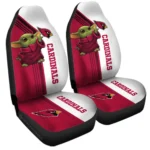 Arizona Cardinals Car Seat Cover – Baby Yoda Pink and White