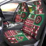 Arizona Coyotes Car Seat Cover - Custom Ugly Style Red and Green