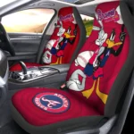 Atlanta Braves Car Seat Cover – Custom Looney Tunes Bugs and Daffy Red and Black