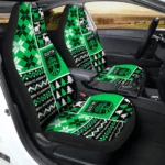 Austin FC Car Seat Cover – Custom Ugly Style Black and Green