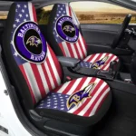Baltimore Ravens Car Seat Cover - Custom Black and Red
