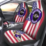 Baltimore Ravens Car Seat Cover – Custom Black and Red