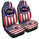Baltimore Ravens Car Seat Cover – Custom Black and Red