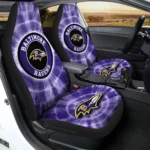 Baltimore Ravens Car Seat Cover – Custom Tie Dye Blue and Black