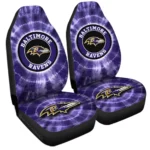 Baltimore Ravens Car Seat Cover – Custom Tie Dye Blue and Black