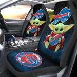 Buffalo Bills Car Seat Cover - Baby Yoda Black and Blue