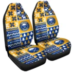 Buffalo Sabres Car Seat Cover – Custom Ugly Style Blue and Yellow
