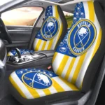 Buffalo Sabres Car Seat Cover – Custom US Flag Style Blue and White