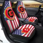 Calgary Flames Car Seat Cover - Custom Red and White