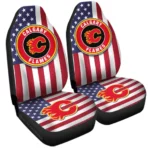 Calgary Flames Car Seat Cover – Custom Red and White
