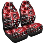 Carolina Hurricanes Car Seat Cover – Custom Ugly Style Black and Red