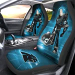 Carolina Panthers Car Seat Cover - Buzz Lightyear Blue and Black