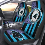 Carolina Panthers Car Seat Cover – Custom US Flag Style Black and Blue