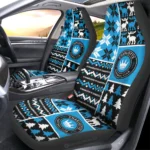 Charlotte FC Car Seat Cover - Custom Ugly Style Black and Blue