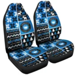 Charlotte FC Car Seat Cover – Custom Ugly Style Black and Blue