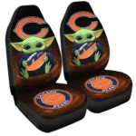 Chicago Bears Car Seat Cover – Baby Yoda Orange and Blue