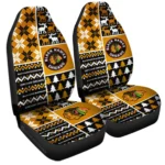 Chicago Blackhawks Car Seat Cover – Custom Ugly Style Black and Gold