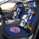 Chicago Cubs Car Seat Cover - Custom Looney Tunes Bugs and Daffy Blue and Black