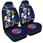 Chicago Cubs Car Seat Cover – Custom Looney Tunes Bugs and Daffy Blue and Black