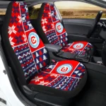 Chicago Fire FC Car Seat Cover – Custom Ugly Style Blue and Red