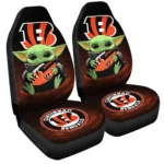 Cincinnati Bengals Car Seat Cover – Baby Yoda Red and Black