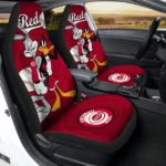 Cincinnati Reds Car Seat Cover – Custom Looney Tunes Bugs and Daffy Red and Black