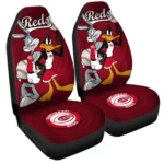 Cincinnati Reds Car Seat Cover – Custom Looney Tunes Bugs and Daffy Red and Black
