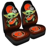 Cleveland Browns Car Seat Cover – Baby Yoda Orange and Black