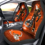 Cleveland Browns Car Seat Cover - Buzz Lightyear Orange and Black