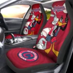 Cleveland Indians Car Seat Cover - Custom Looney Tunes Bugs and Daffy Red and Black