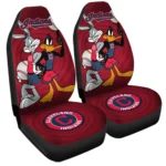 Cleveland Indians Car Seat Cover – Custom Looney Tunes Bugs and Daffy Red and Black