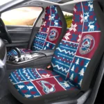 Colorado Avalanche Car Seat Cover - Custom Ugly Style Blue and Pink