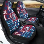 Colorado Avalanche Car Seat Cover – Custom Ugly Style Blue and Pink