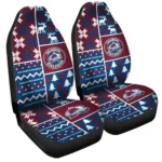Colorado Avalanche Car Seat Cover – Custom Ugly Style Blue and Pink