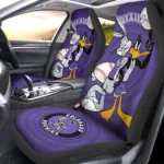 Colorado Rockies Car Seat Cover - Custom Looney Tunes Bugs and Daffy Blue and Black