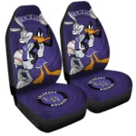 Colorado Rockies Car Seat Cover – Custom Looney Tunes Bugs and Daffy Blue and Black