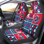 Columbus Blue Jackets Car Seat Cover - Custom Ugly Style Red and Blue