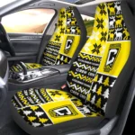 Columbus Crew Car Seat Cover - Custom Ugly Style Black and Yellow