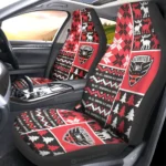 D C United Car Seat Cover - Custom Ugly Style Gray and Red