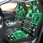 Dallas Stars Car Seat Cover - Custom Ugly Style Black and Green