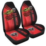 DC United Car Seat Cover – Baby Yoda Red and Black