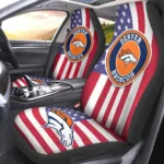 Denver Broncos Car Seat Cover – Custom Black and Red