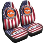 Denver Broncos Car Seat Cover – Custom Black and Red