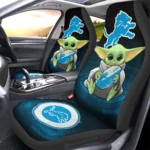 Detroit Lions Car Seat Cover - Baby Yoda Black and White
