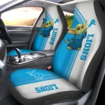 Detroit Lions Car Seat Cover - Baby Yoda Blue and White