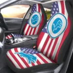 Detroit Lions Car Seat Cover – Custom Black and Red