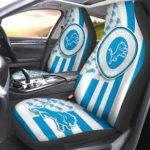 Detroit Lions Car Seat Cover – Custom US Flag Style Blue and White