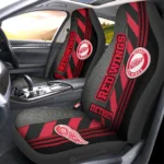 Detroit Red Wings Car Seat Cover - Custom Black and Red